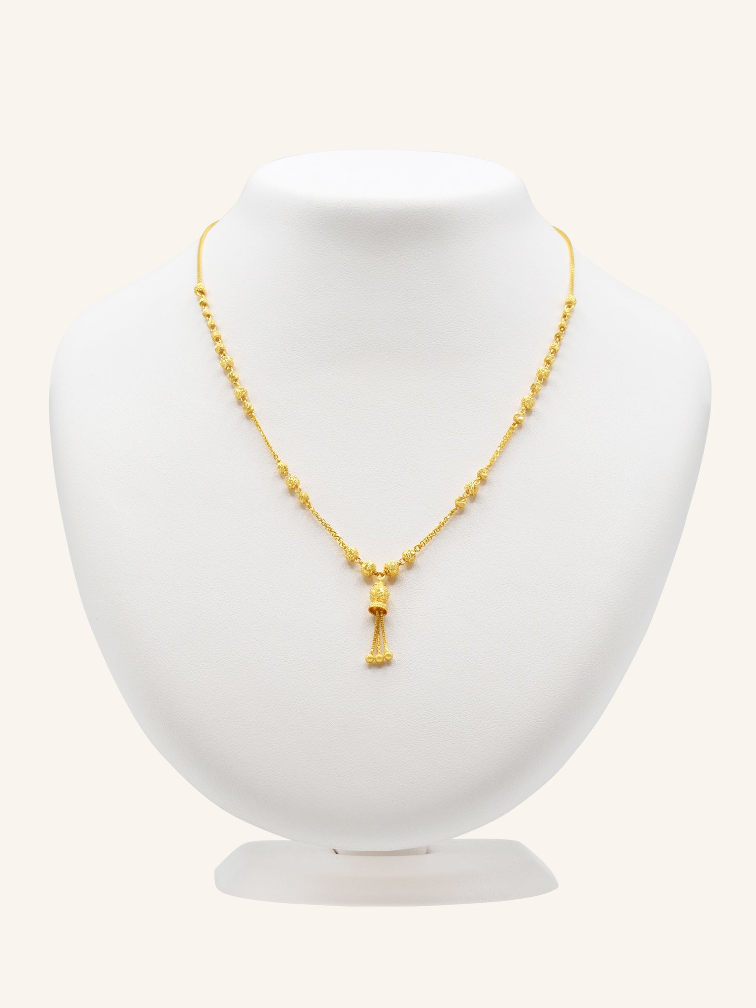 22ct Gold Ball Fancy Chain 8.15 GMS - Roop Darshan