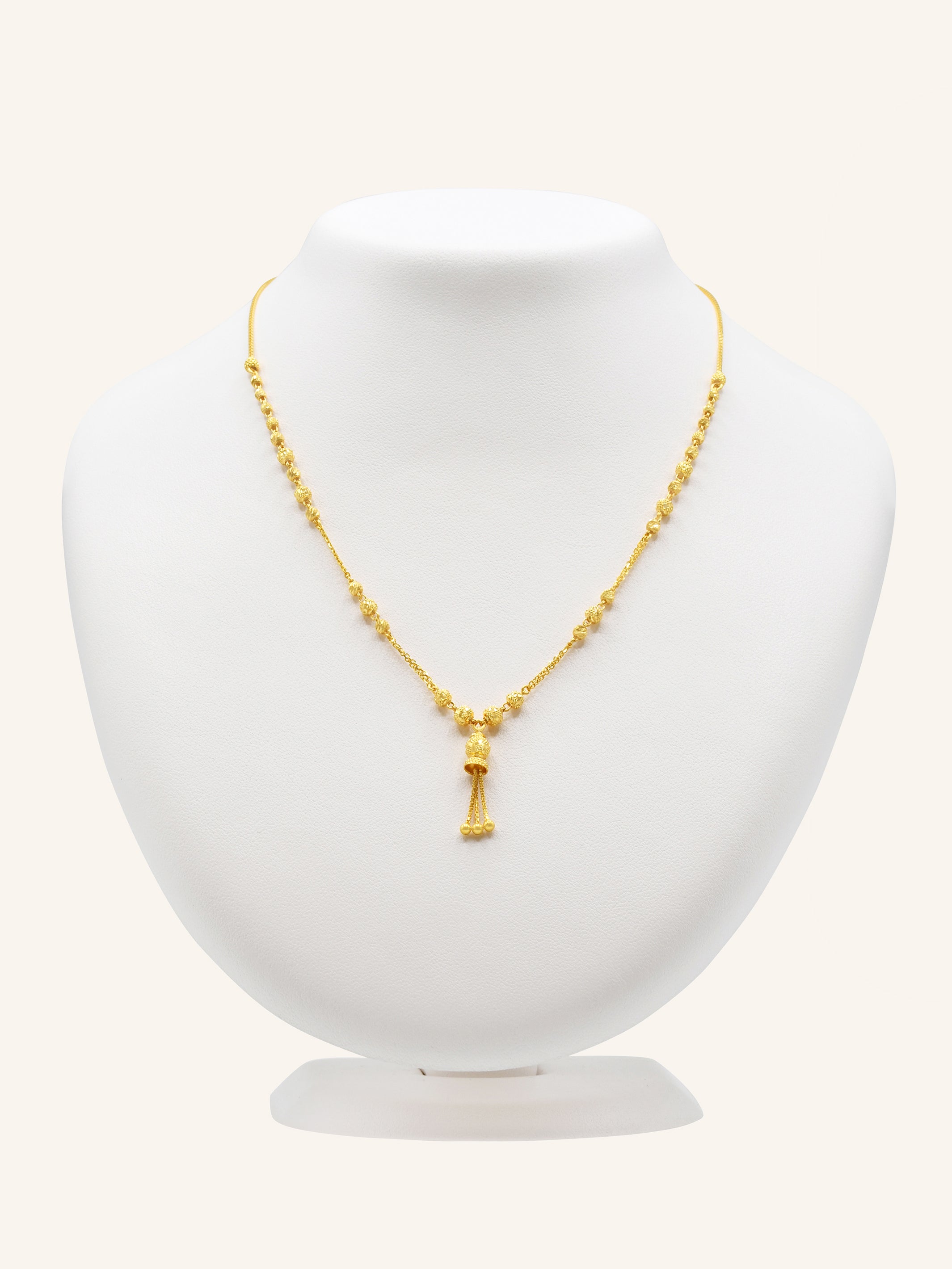 22ct Gold Ball Fancy Chain 8.15 GMS - Roop Darshan