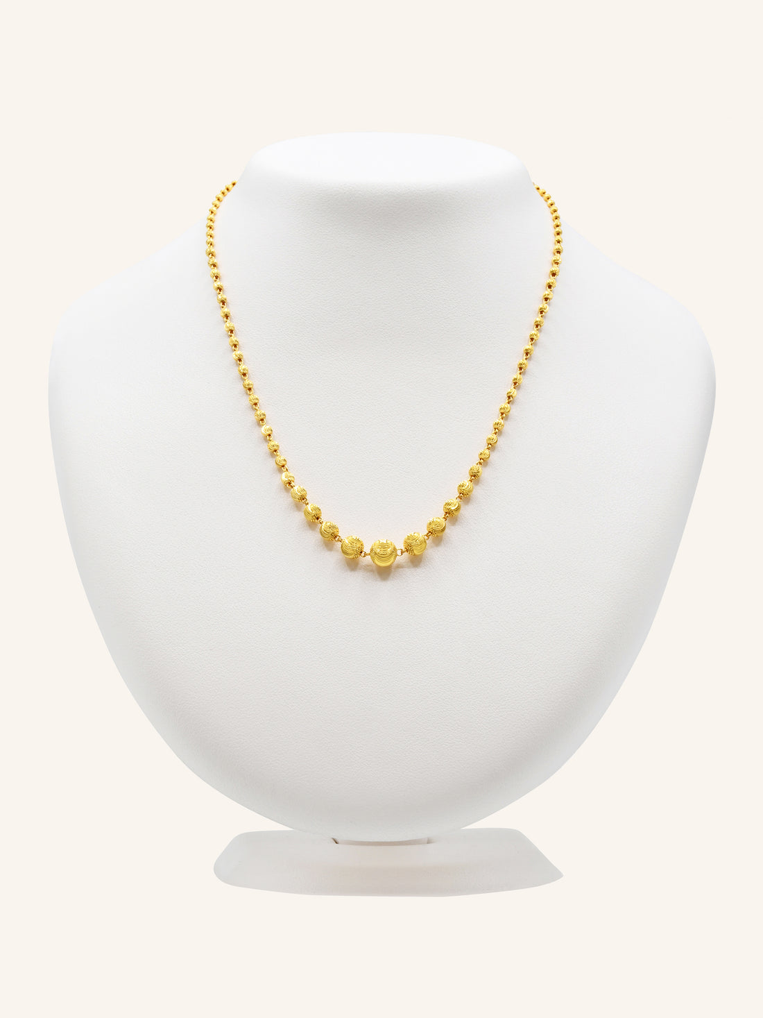 22ct Gold Ball Fancy Chain 11.22 GMS - Roop Darshan
