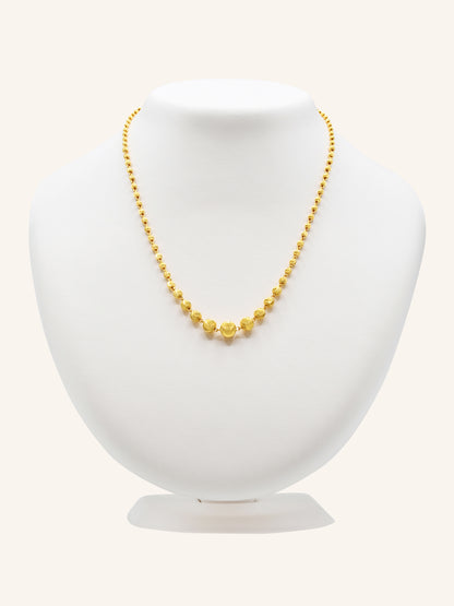 22ct Gold Ball Fancy Chain 11.22 GMS - Roop Darshan