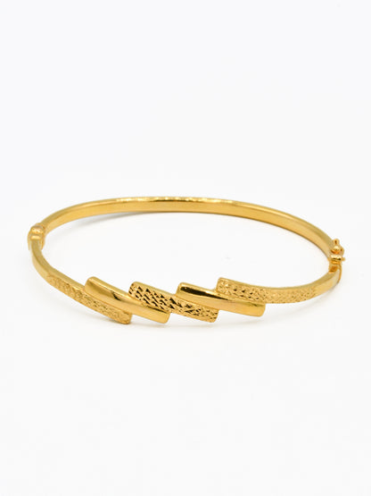 22ct Gold 1 Piece Ladies Bangle