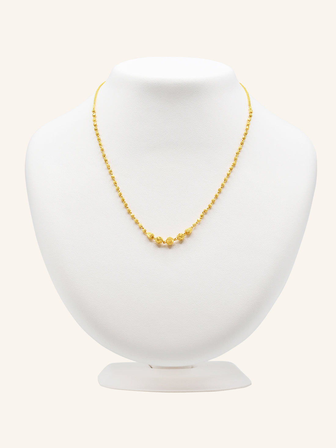22ct Gold Ball Fancy Chain 6.70 GMS - Roop Darshan
