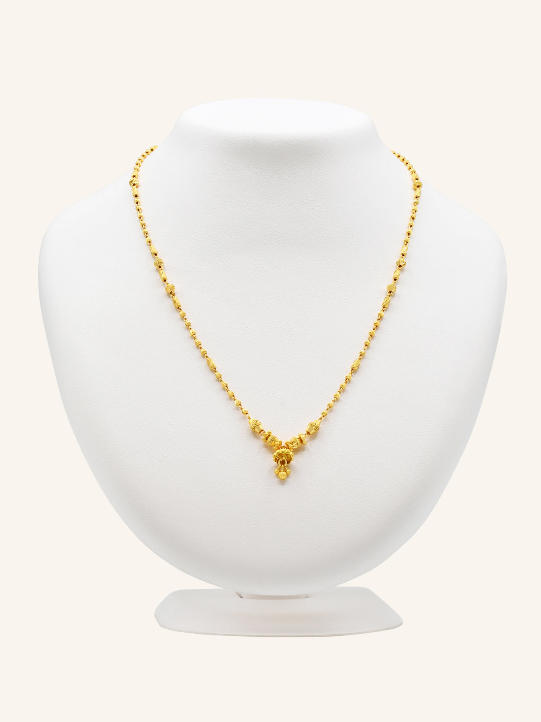 22ct Gold Ball Fancy Chain 9.58 GMS - Roop Darshan