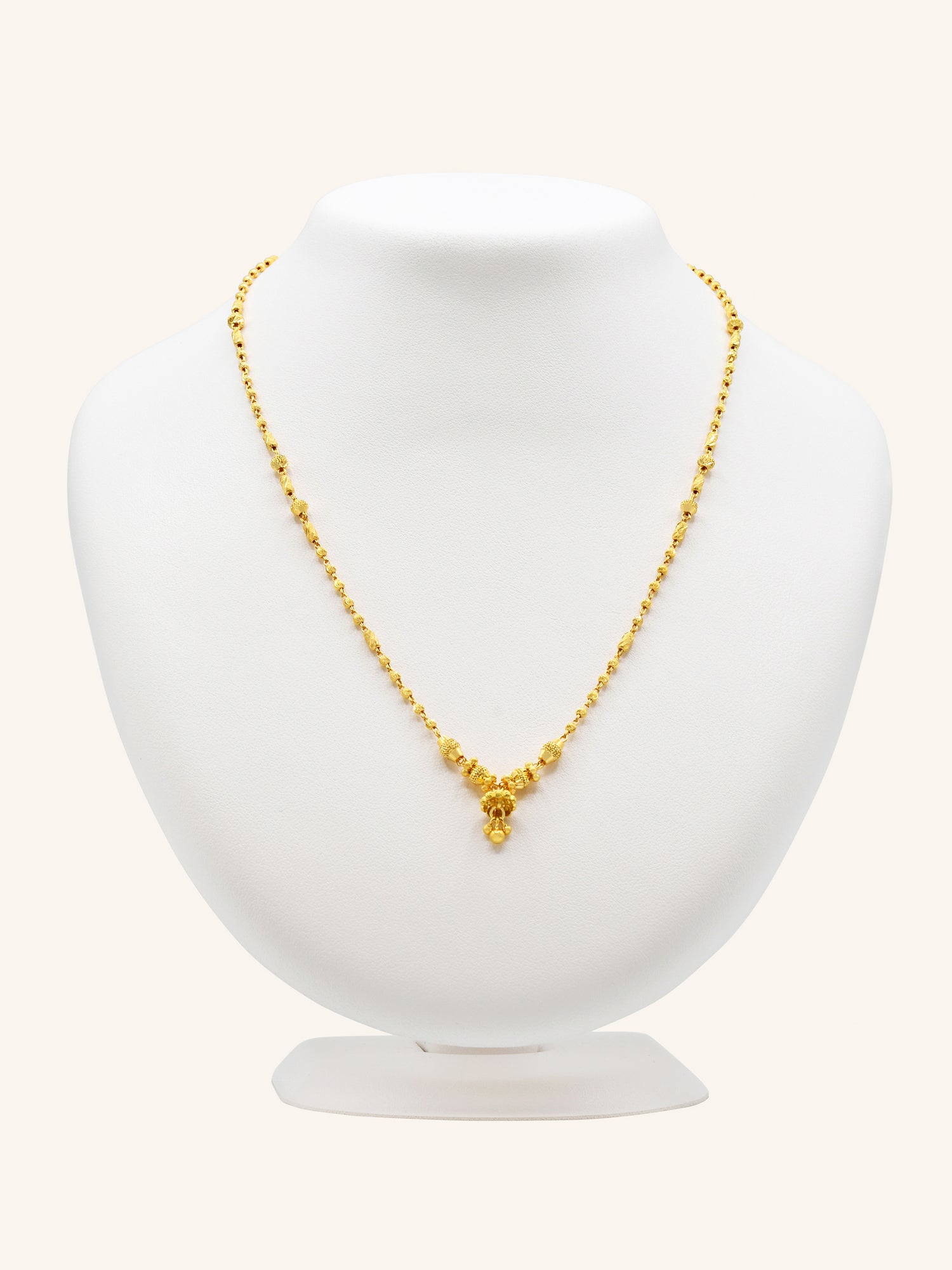 22ct Gold Ball Fancy Chain 9.58 GMS - Roop Darshan