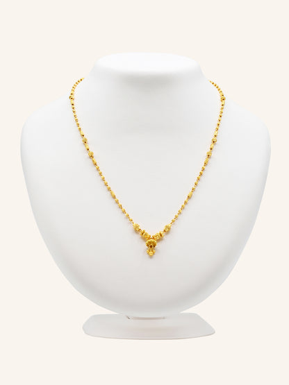 22ct Gold Ball Fancy Chain 9.58 GMS - Roop Darshan