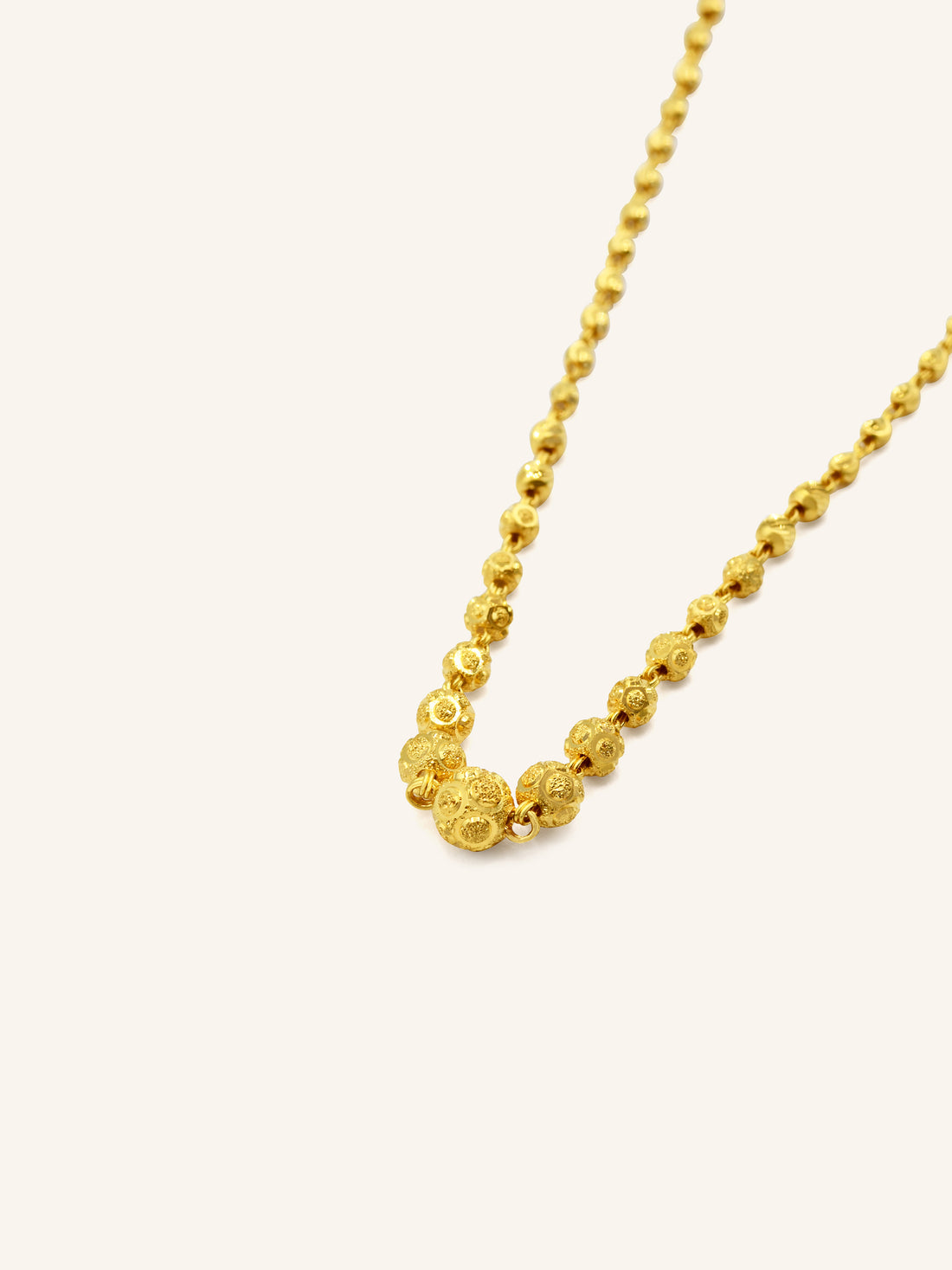 22ct Gold Ball Fancy Chain 7.37 GMS - Roop Darshan