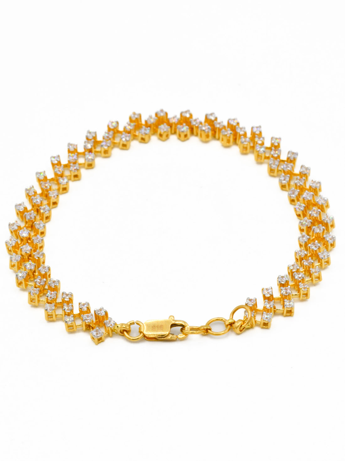 22ct Gold CZ Ladies Bracelet - Roop Darshan