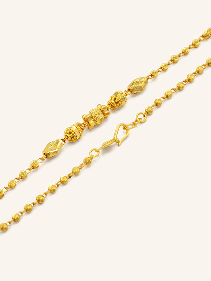 22ct Gold Ball Fancy Chain 9.43 GMS - Roop Darshan