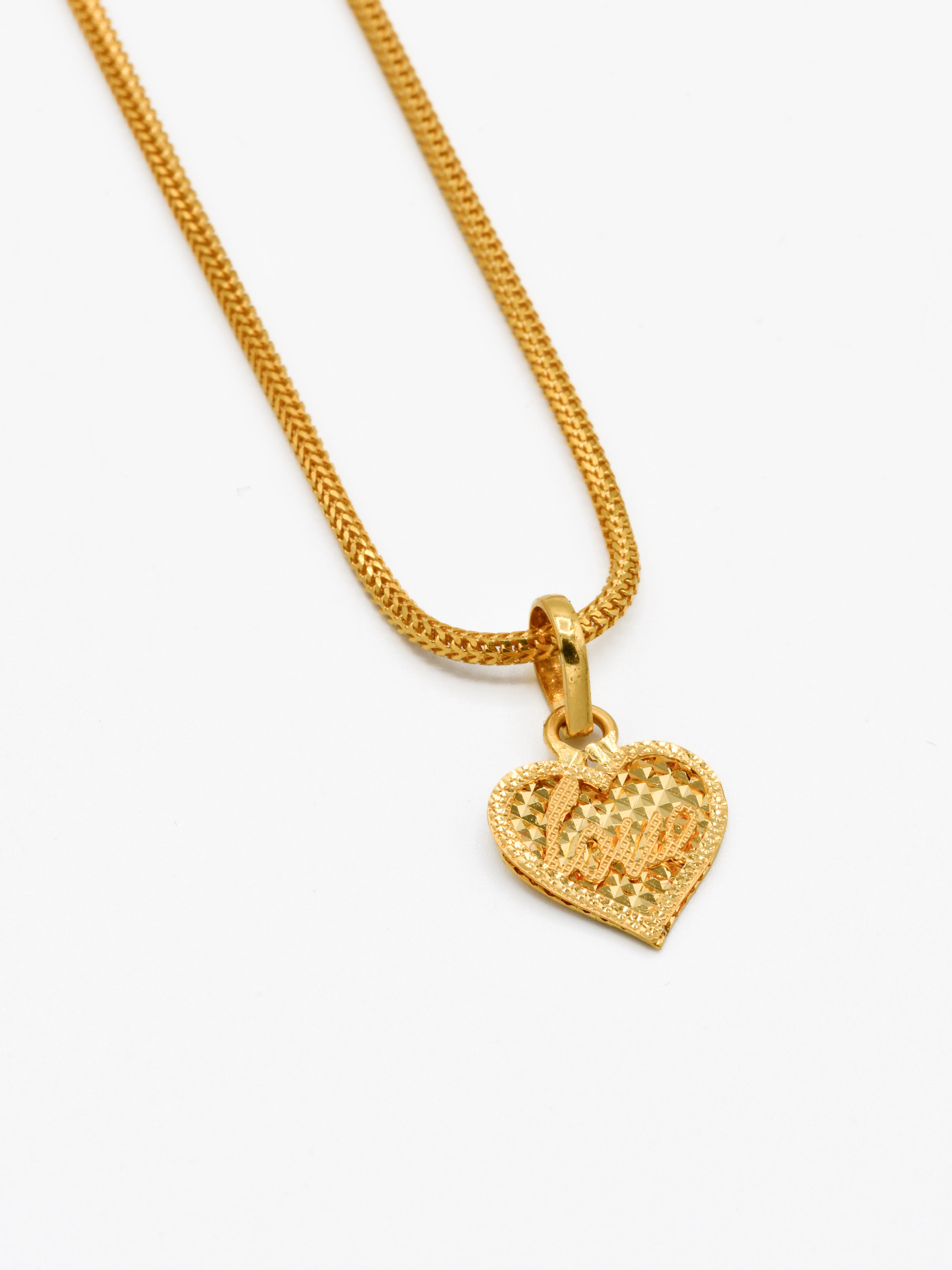 22ct Gold LOVE Pendant