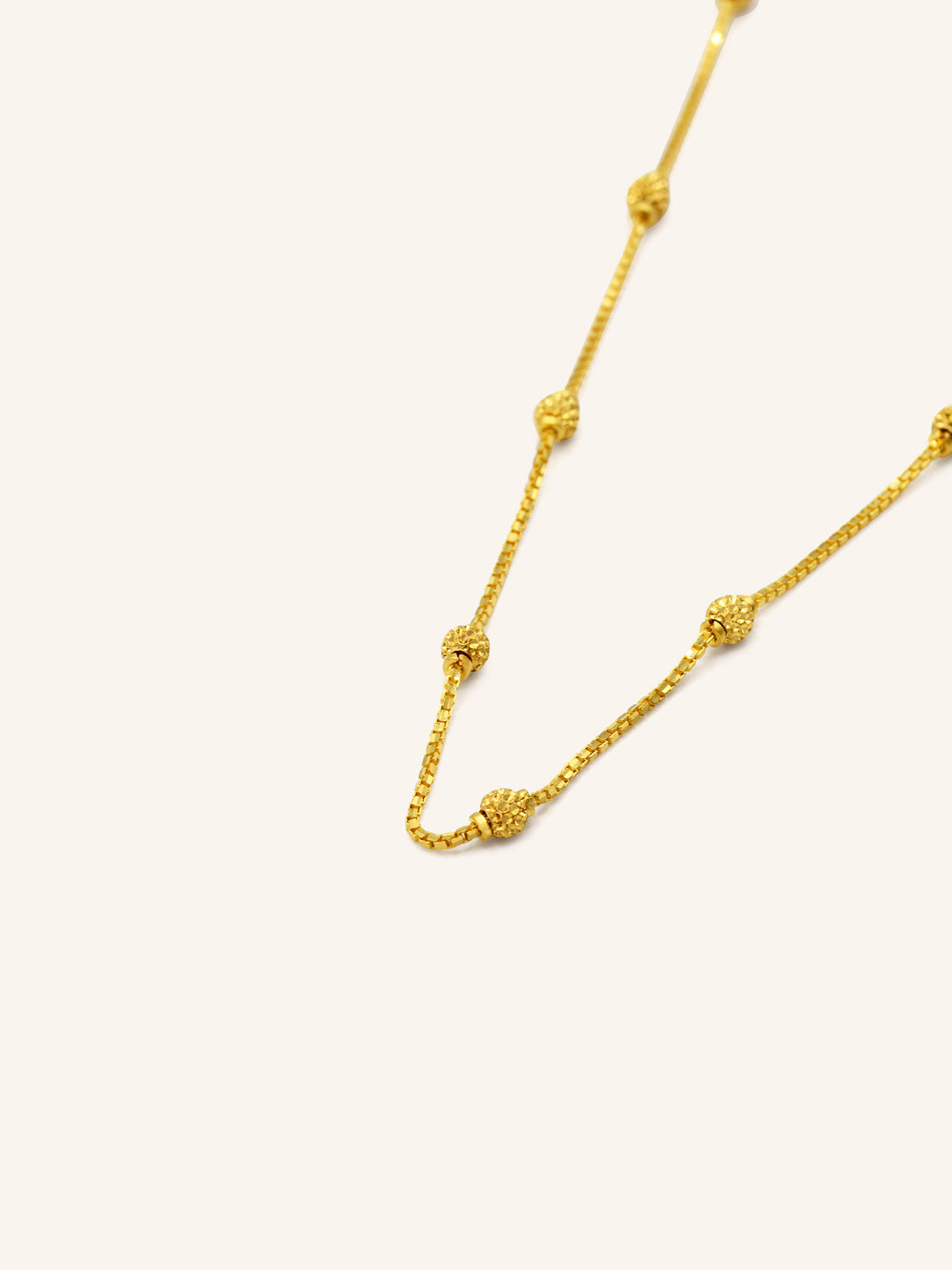 22ct Gold Ball Fancy Chain 6.14 GMS - Roop Darshan