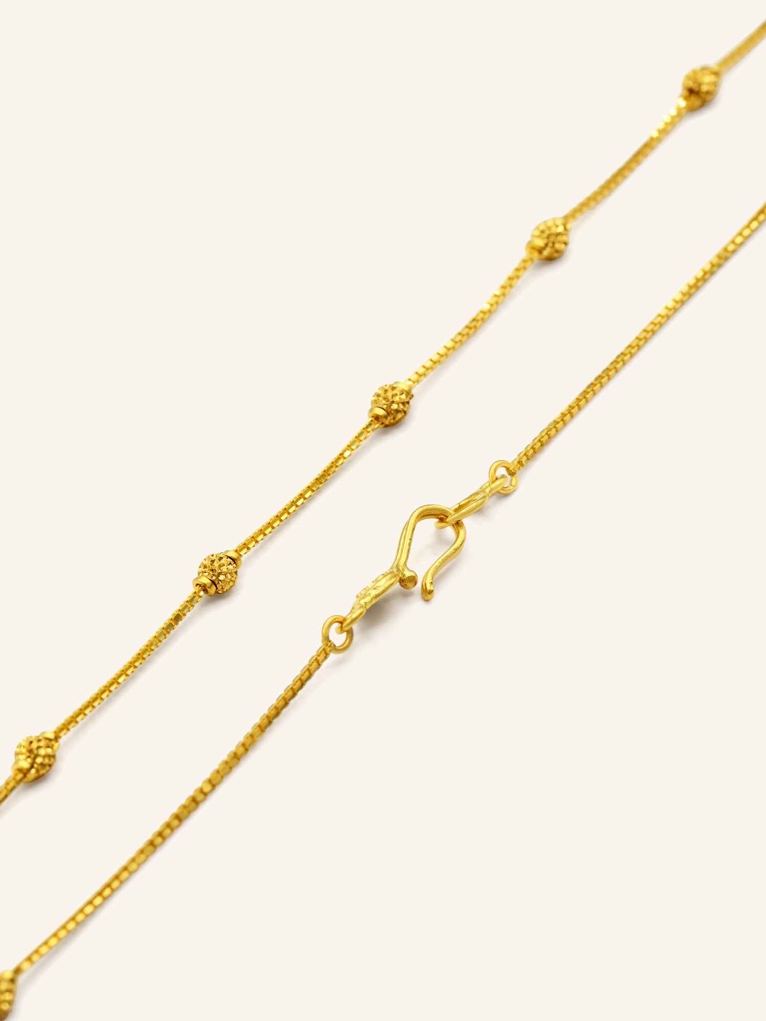 22ct Gold Ball Fancy Chain 6.14 GMS - Roop Darshan
