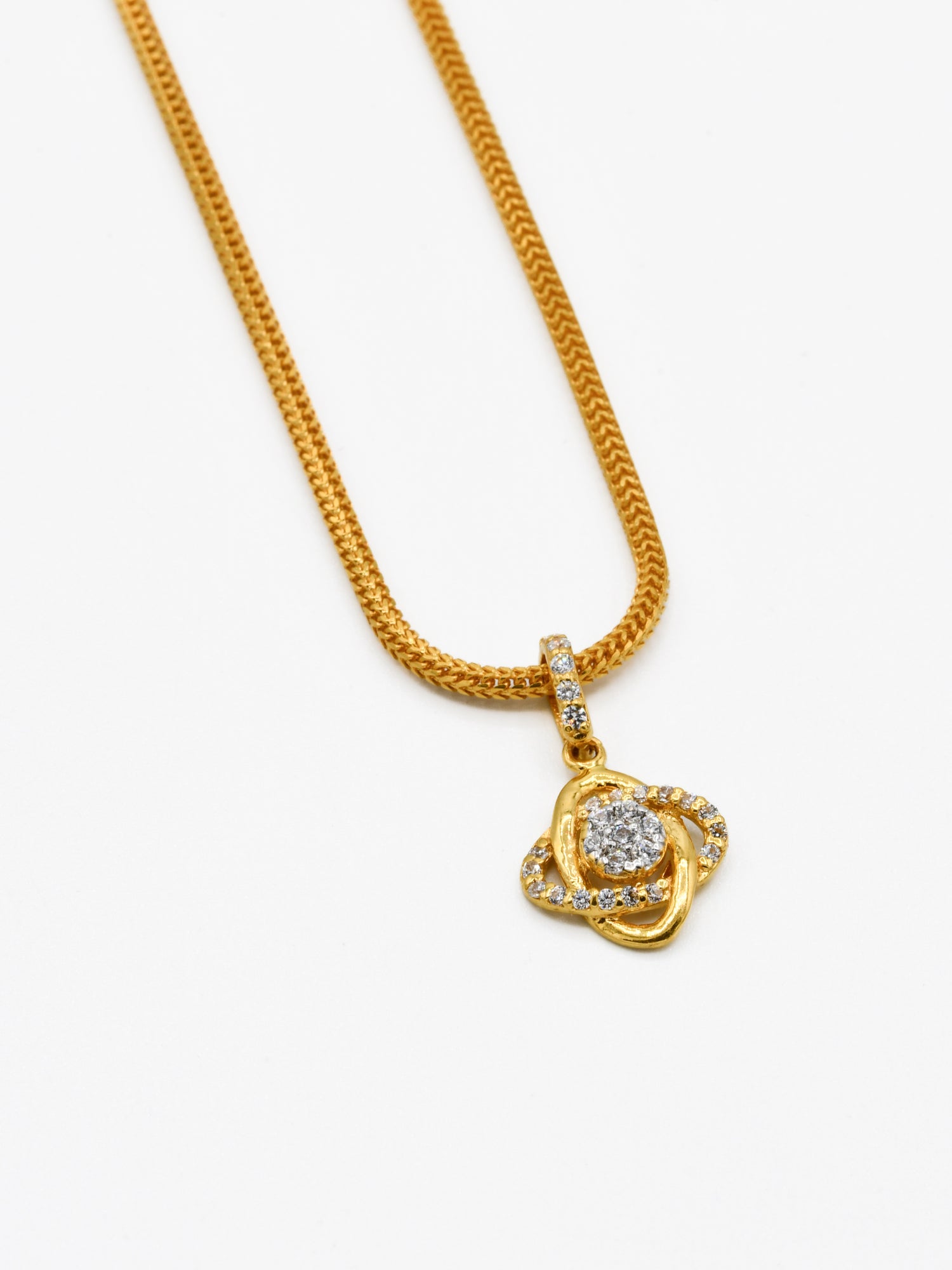 22ct Gold CZ Pendant