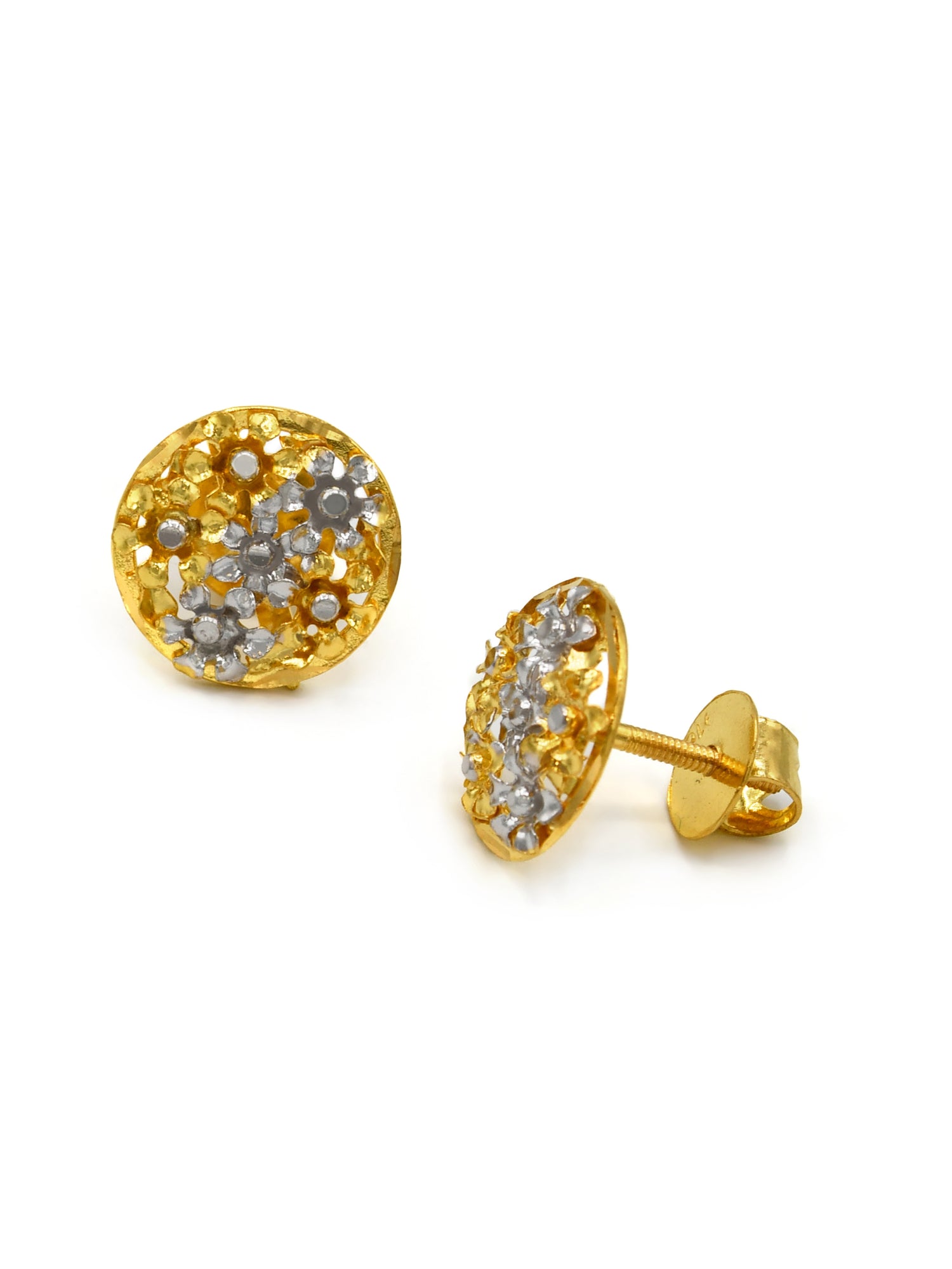 22ct Gold Two Tone Pendant Set