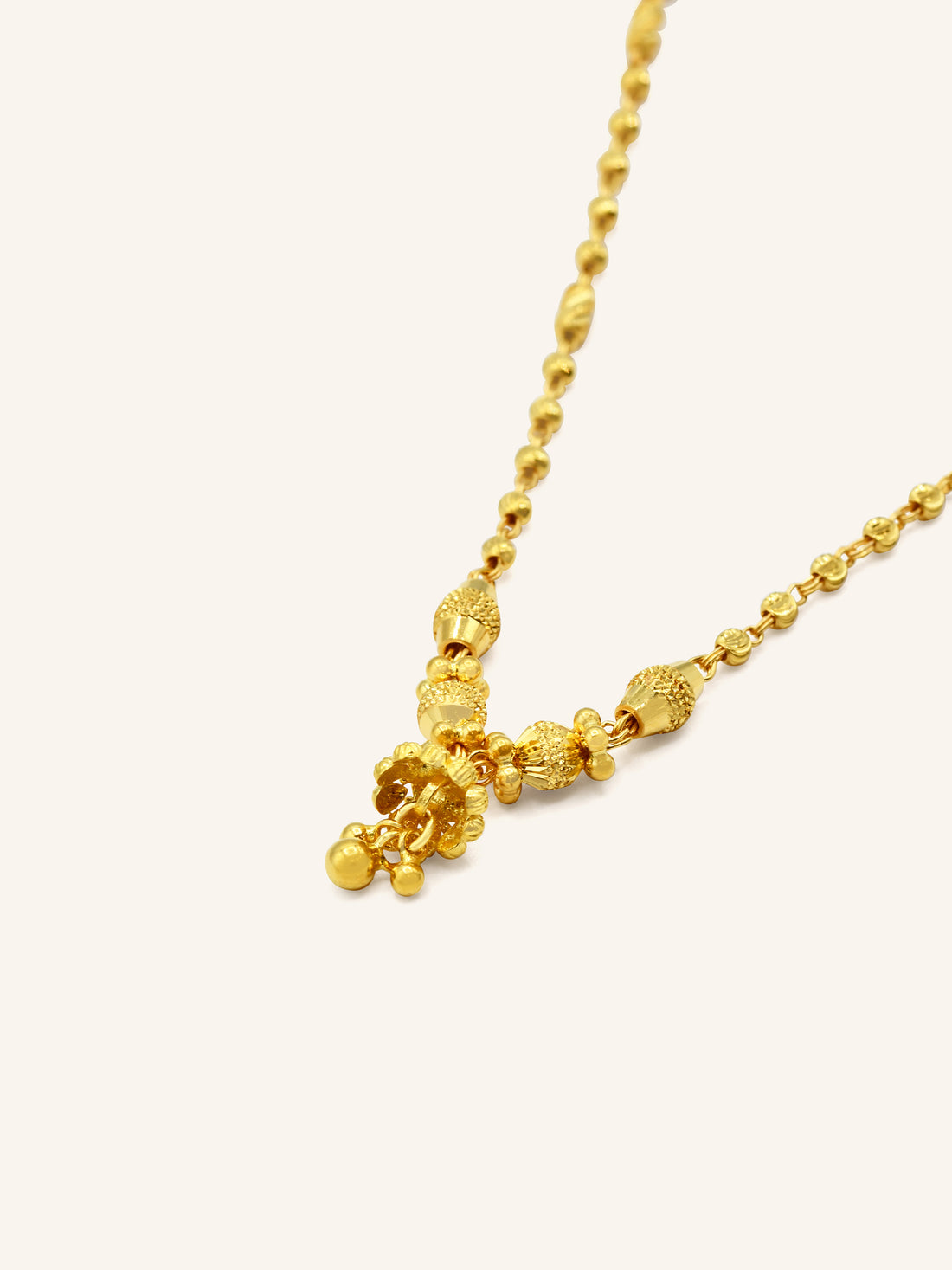 22ct Gold Ball Fancy Chain 9.58 GMS - Roop Darshan