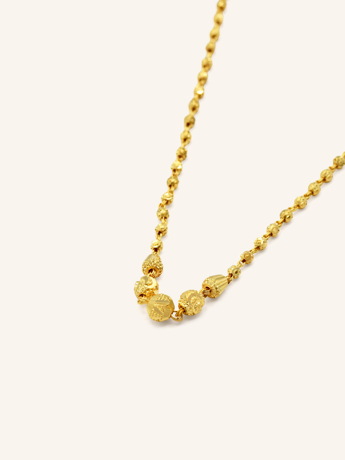 22ct Gold Ball Fancy Chain 6.70 GMS - Roop Darshan