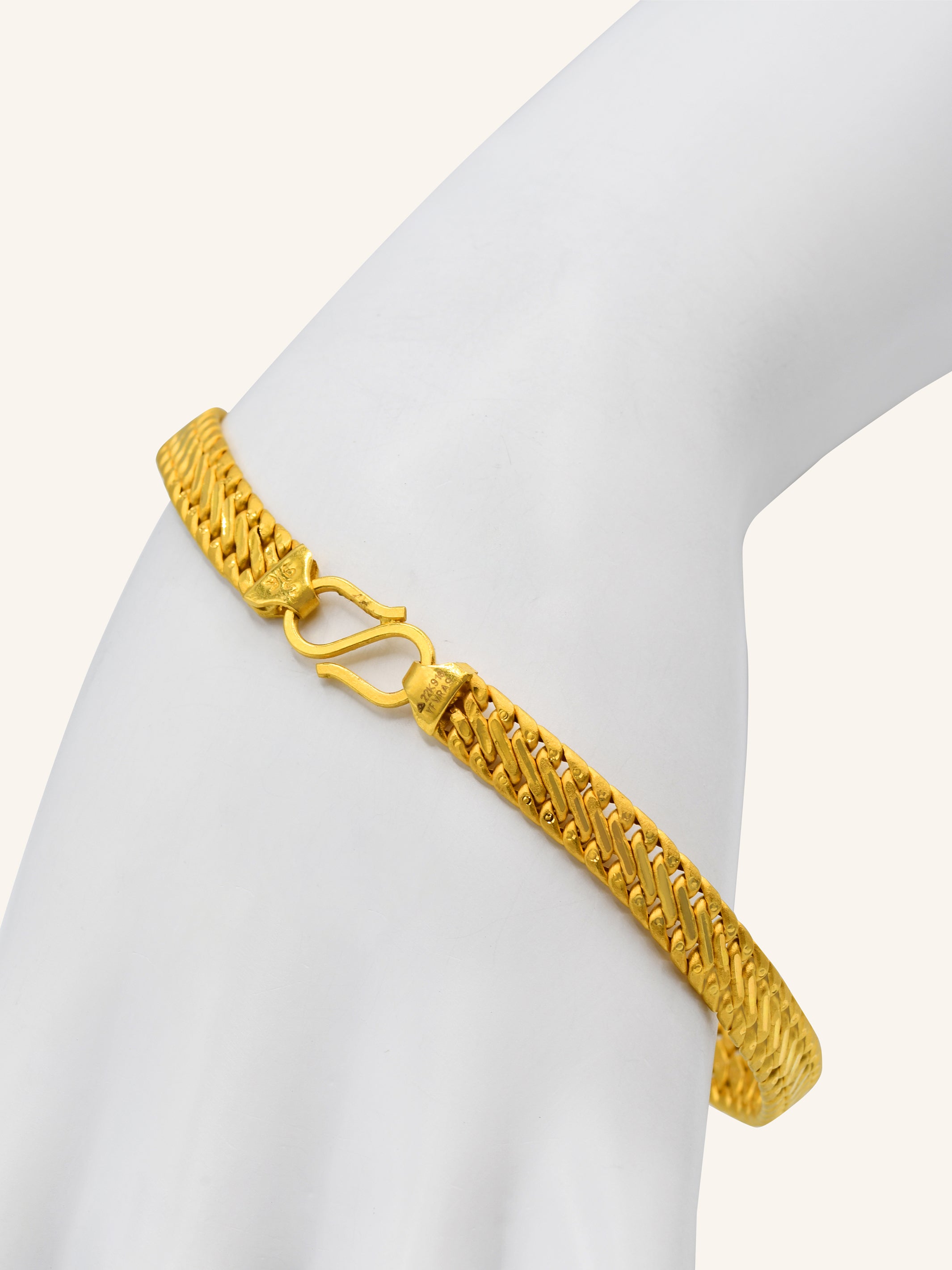 22Ct Gold Hollow Bracelet - Roop Darshan