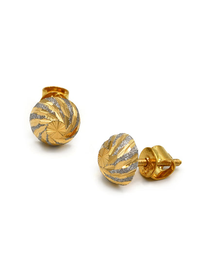 22Ct Gold Two Tone Pendant Set