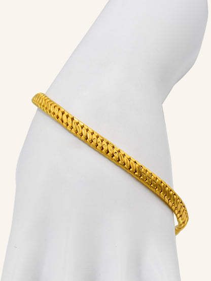 22Ct Gold Hollow Bracelet - Roop Darshan