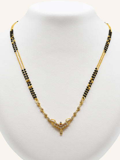 18ct Gold Diamond Mangal Sutra - Roop Darshan