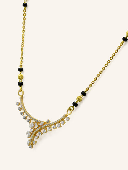 18ct Gold Diamond Mangal Sutra - Roop Darshan