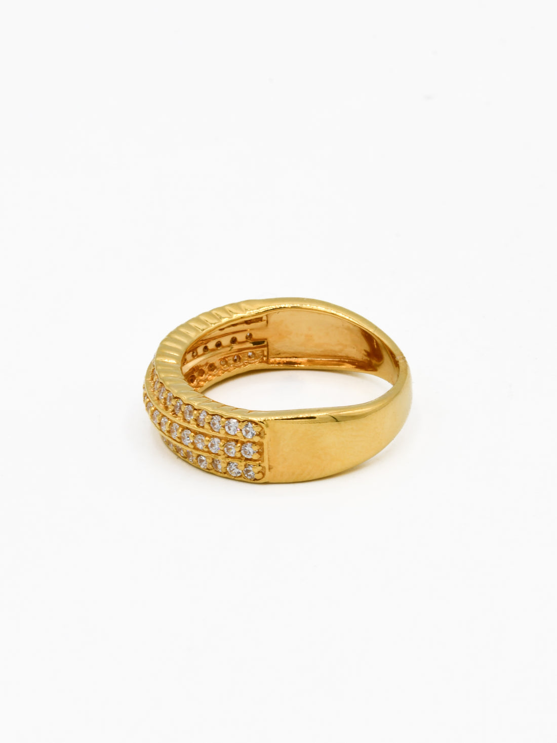 22ct Gold CZ Ladies Ring