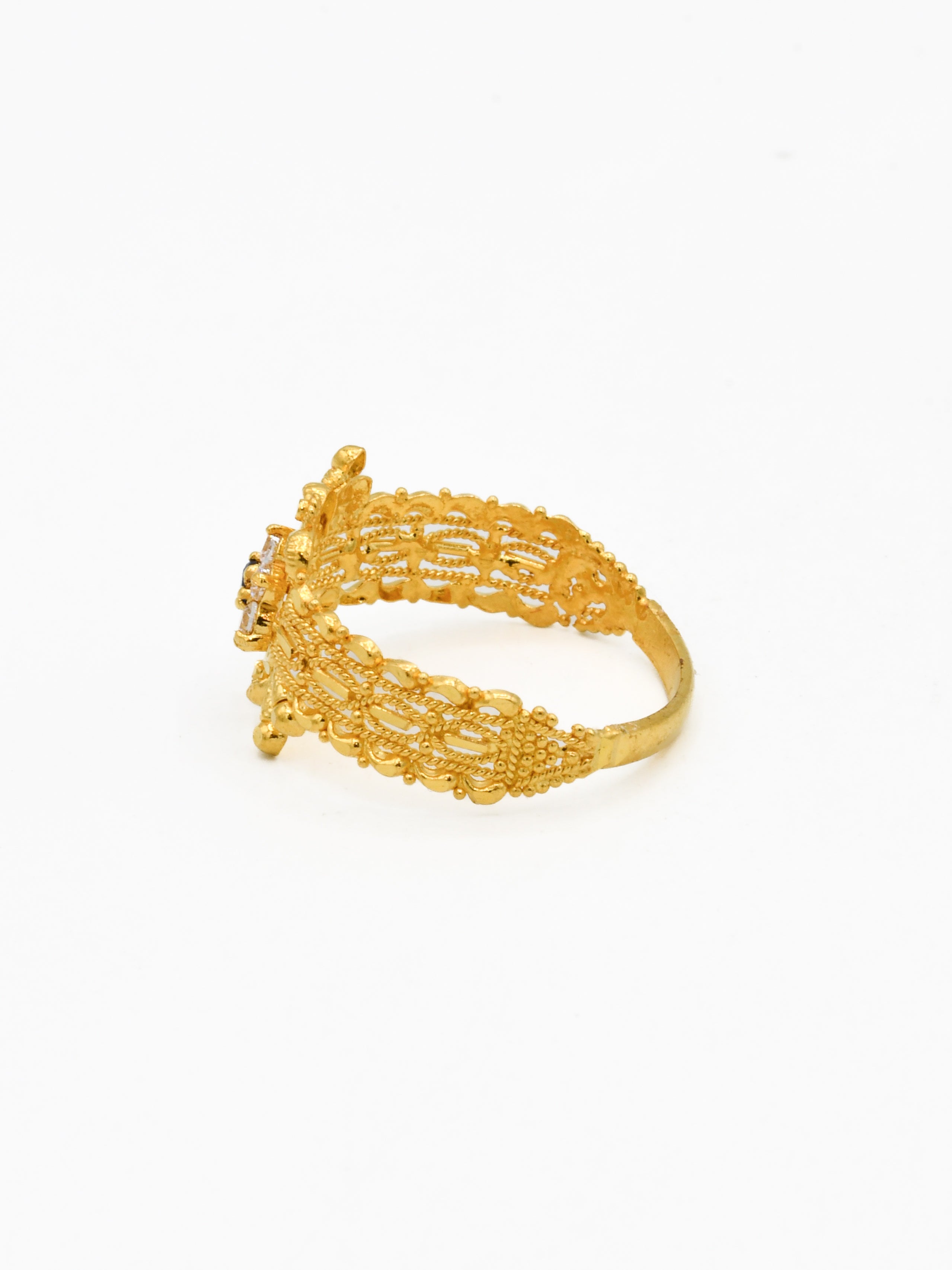 22ct Gold CZ Ladies Ring