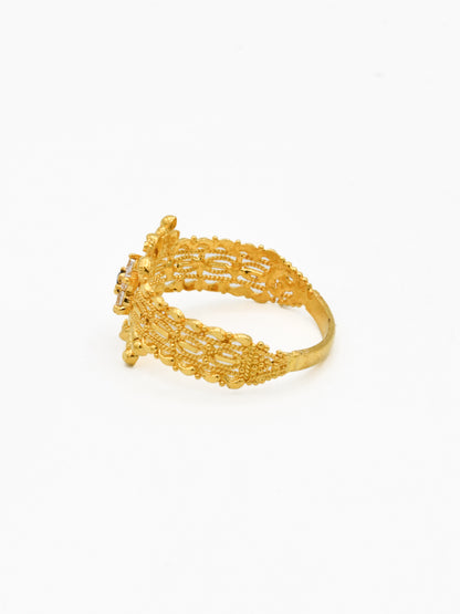 22ct Gold CZ Ladies Ring