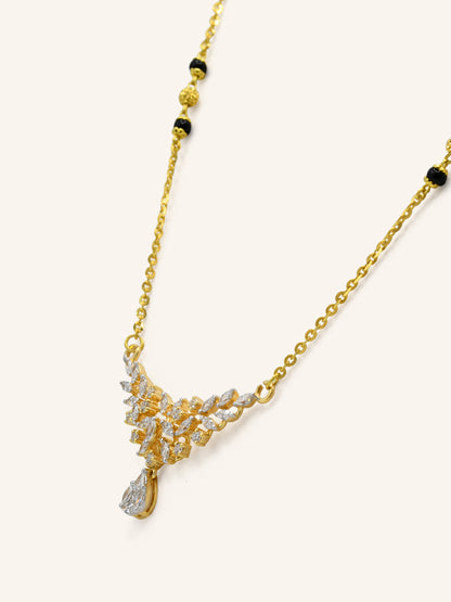 18ct Gold Diamond Mangal Sutra - Roop Darshan
