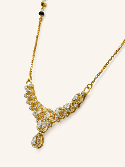 18ct Gold Diamond Mangal Sutra - Roop Darshan