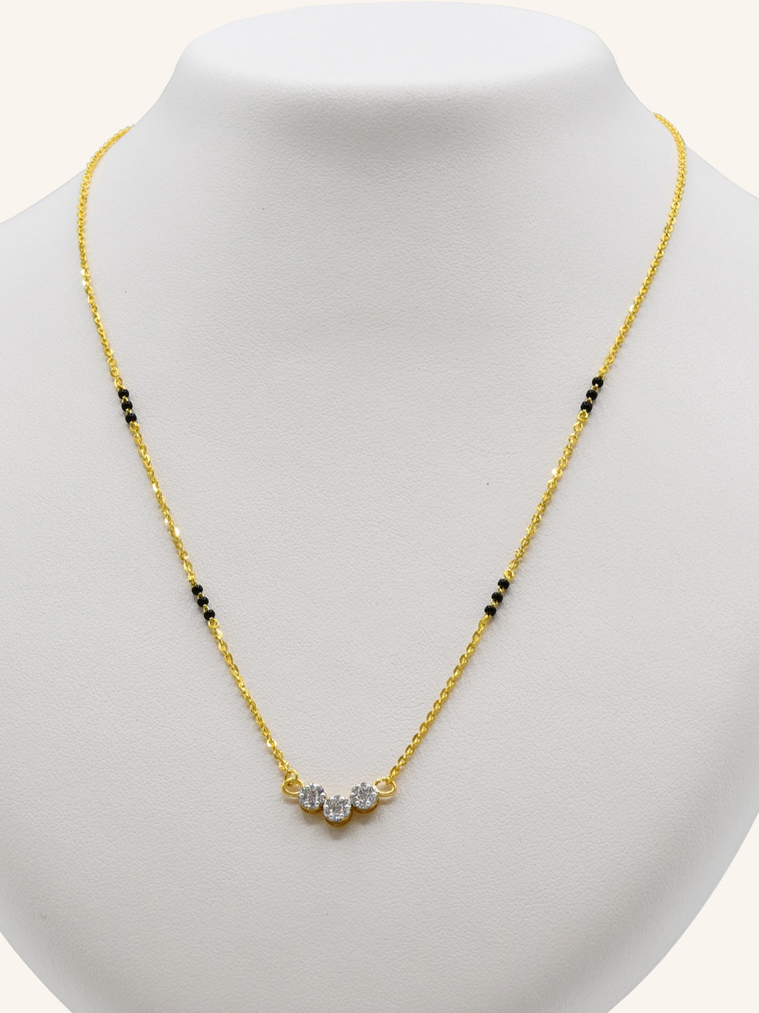 18ct Gold Diamond Mangal Sutra - Roop Darshan