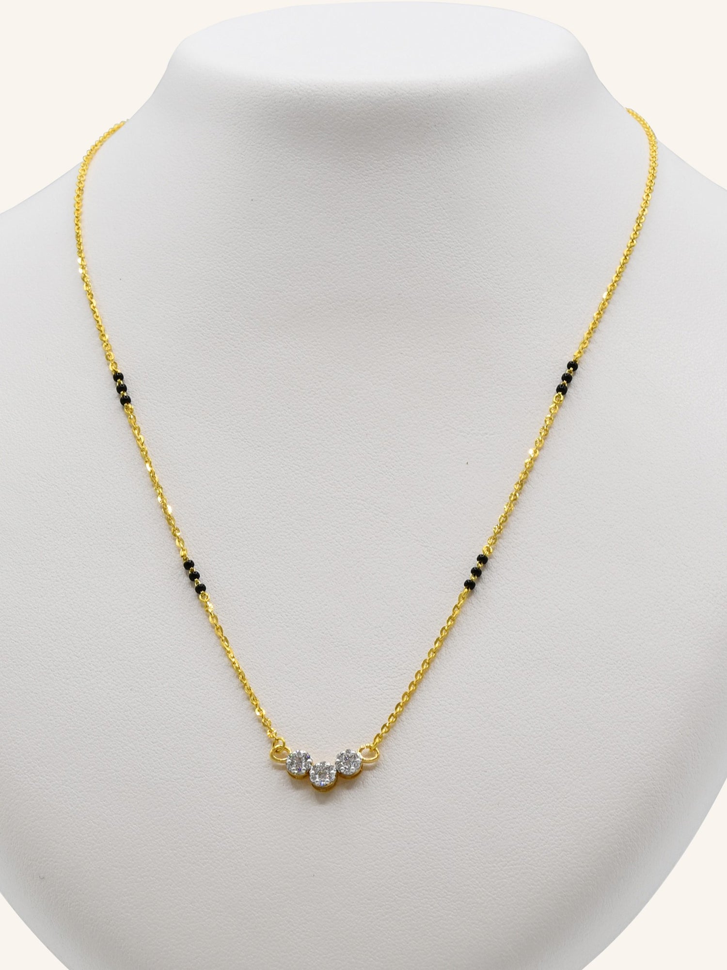 18ct Gold Diamond Mangal Sutra - Roop Darshan