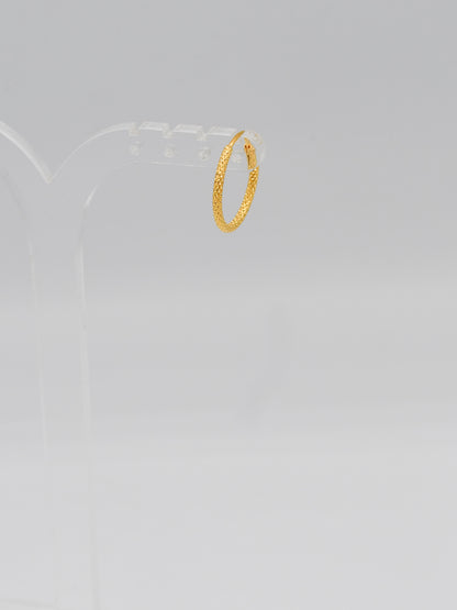 22ct Gold Hammered Bali