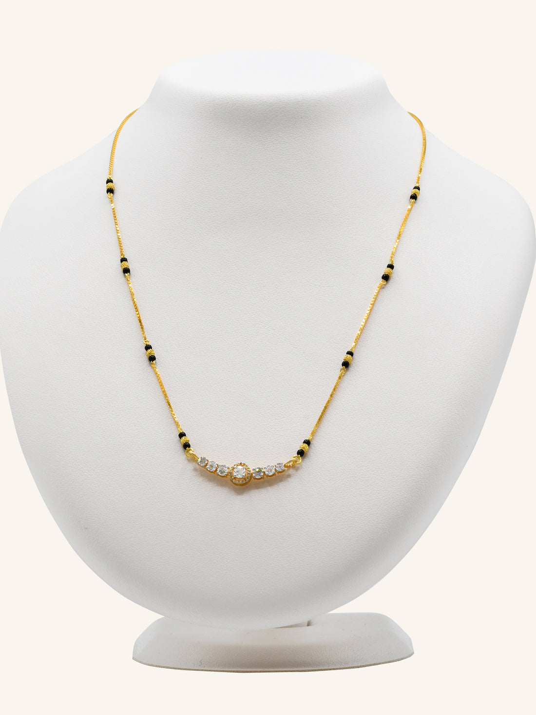 18ct Gold Diamond Mangal Sutra - Roop Darshan