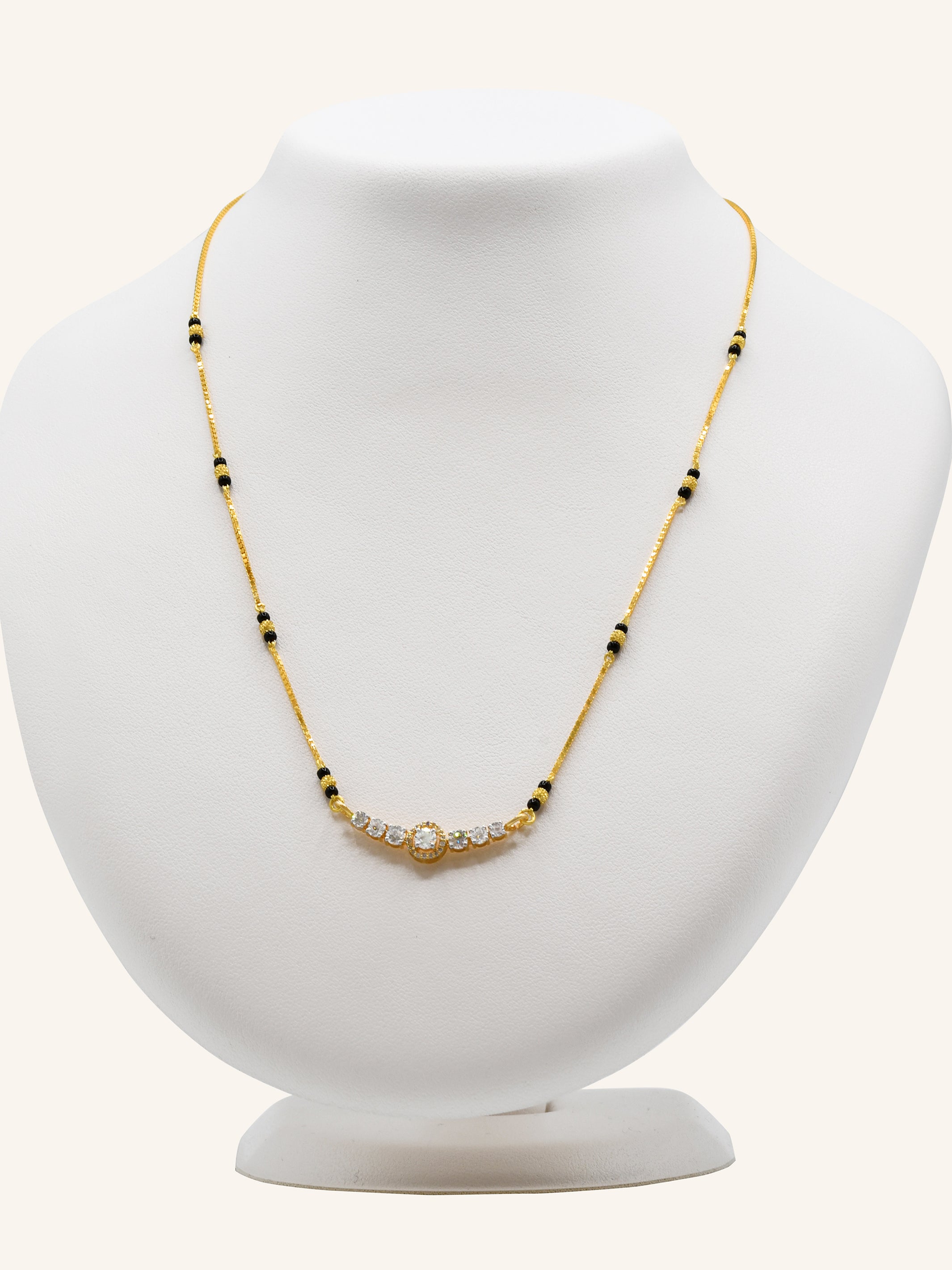 18ct Gold Diamond Mangal Sutra - Roop Darshan