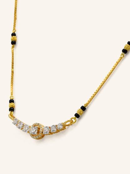 18ct Gold Diamond Mangal Sutra - Roop Darshan