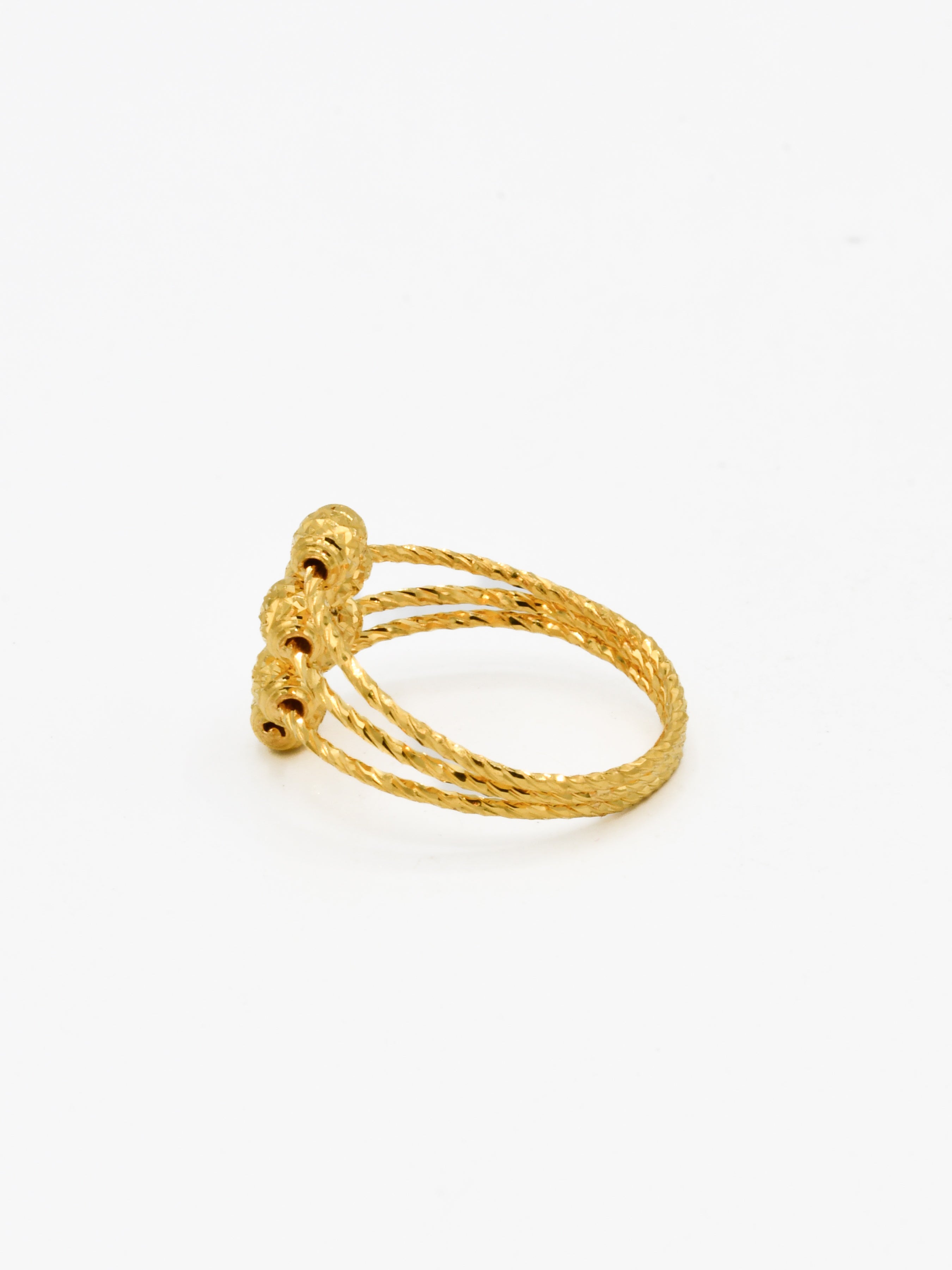 22ct Gold Ball Ladies Ring