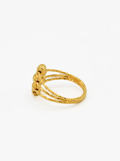 22ct Gold Ball Ladies Ring