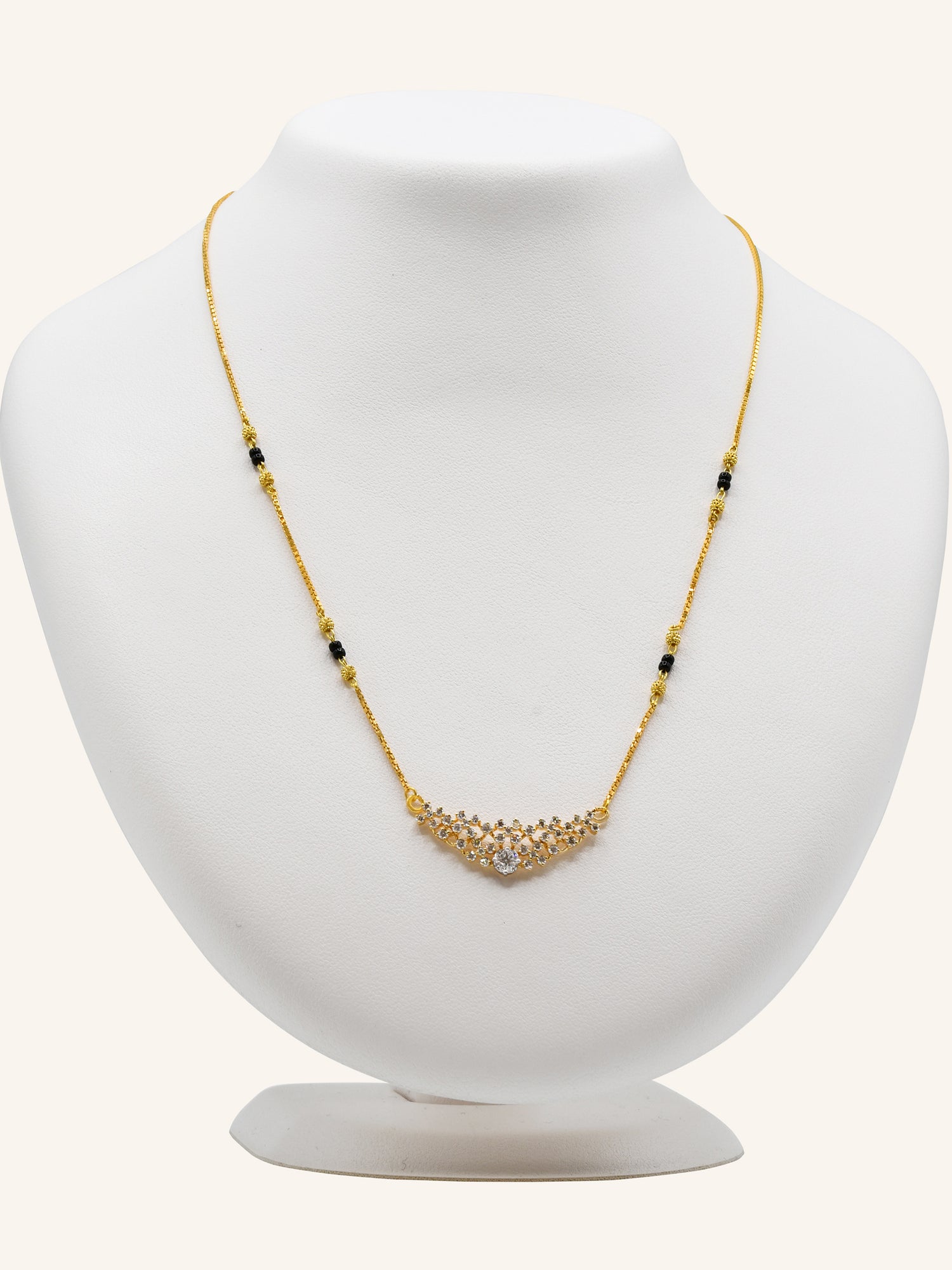 18ct Gold Diamond Mangal Sutra - Roop Darshan