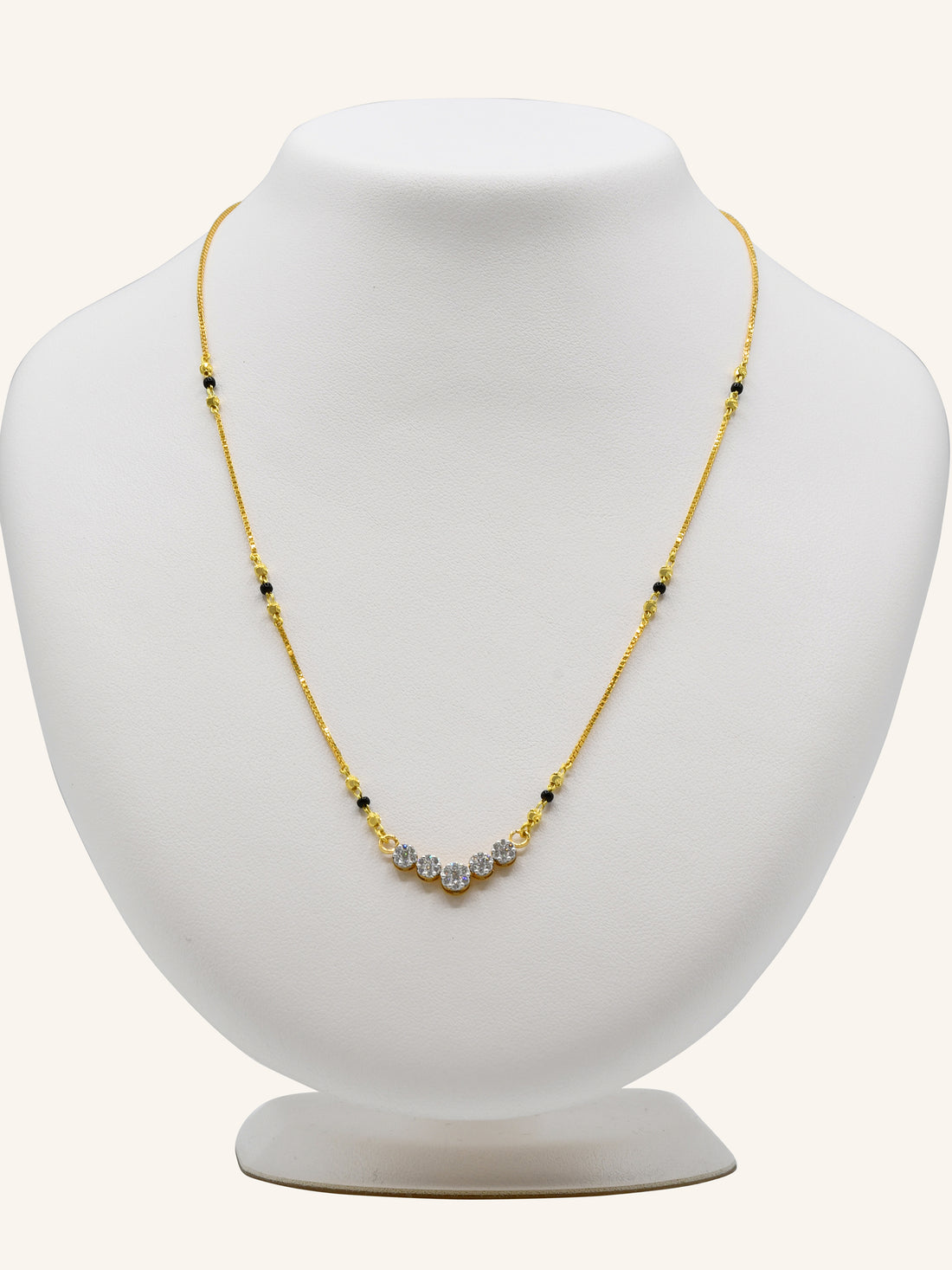18ct Gold Diamond Mangal Sutra - Roop Darshan
