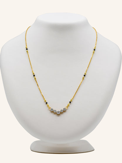 18ct Gold Diamond Mangal Sutra - Roop Darshan