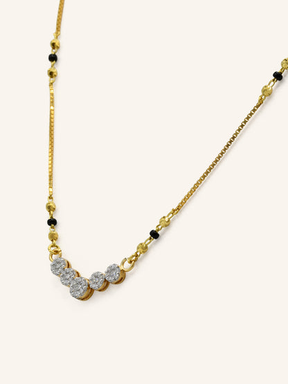 18ct Gold Diamond Mangal Sutra - Roop Darshan