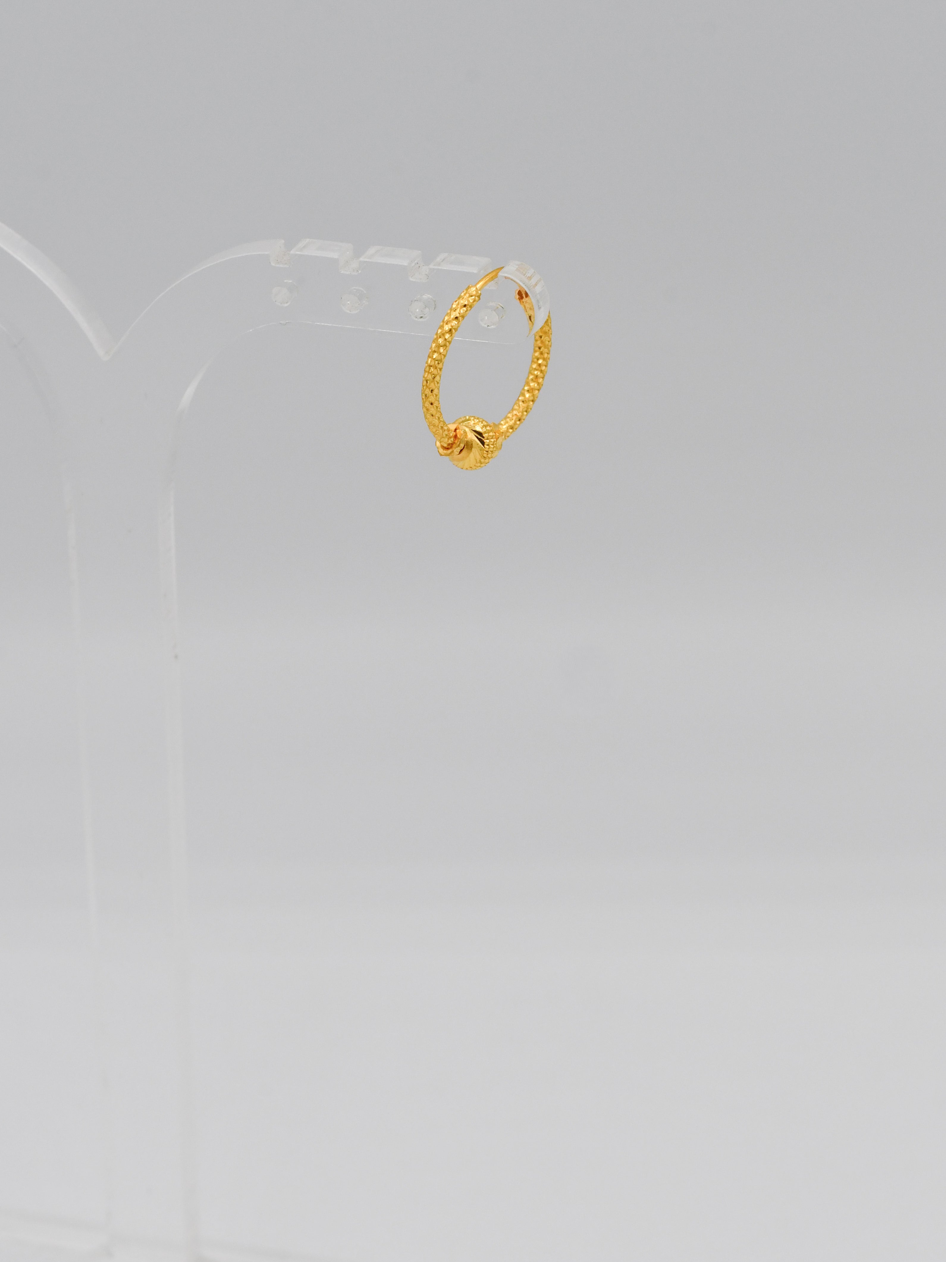 22ct Gold Hammered Ball Bali