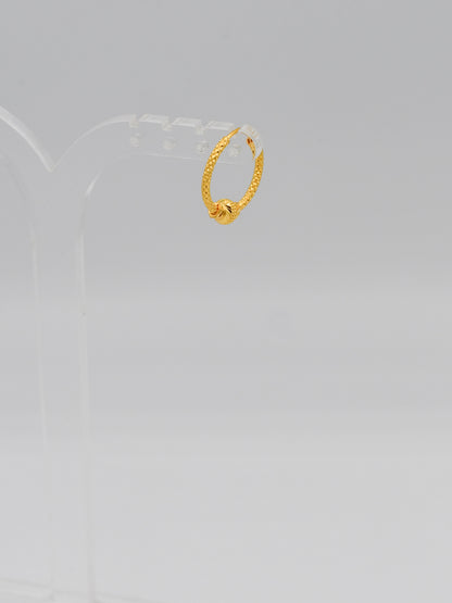 22ct Gold Hammered Ball Bali