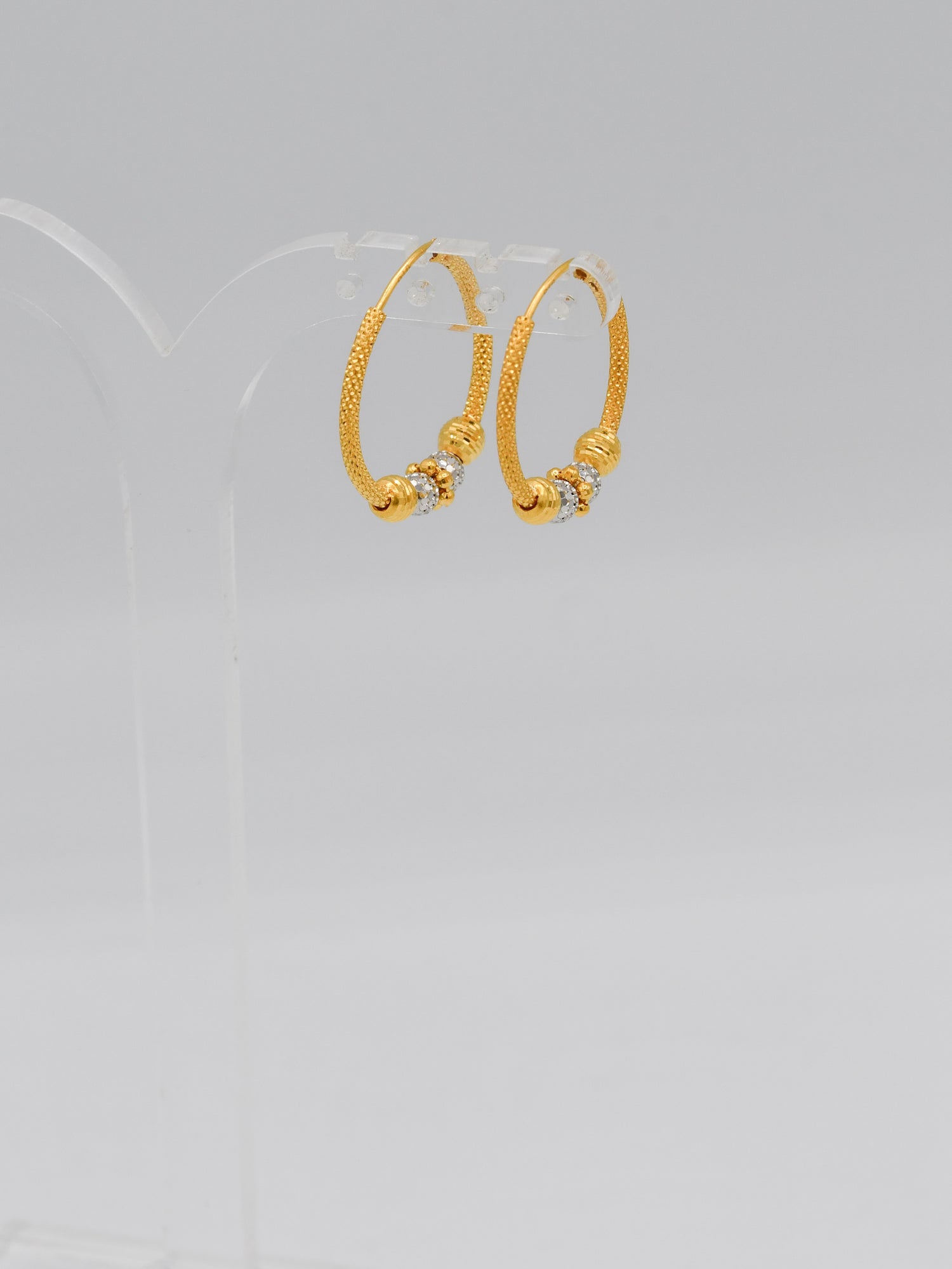 22ct Gold Two Tone Ball Bali