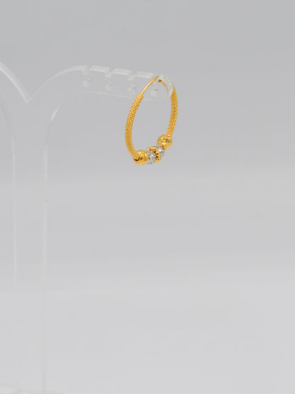 22ct Gold Two Tone Ball Bali