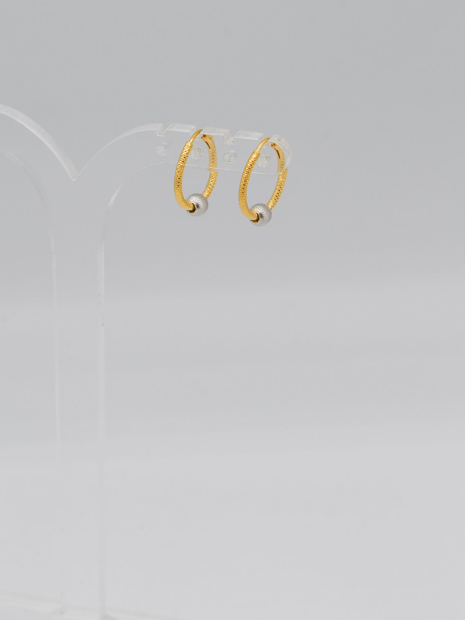 22ct Gold Two Tone Ball Bali