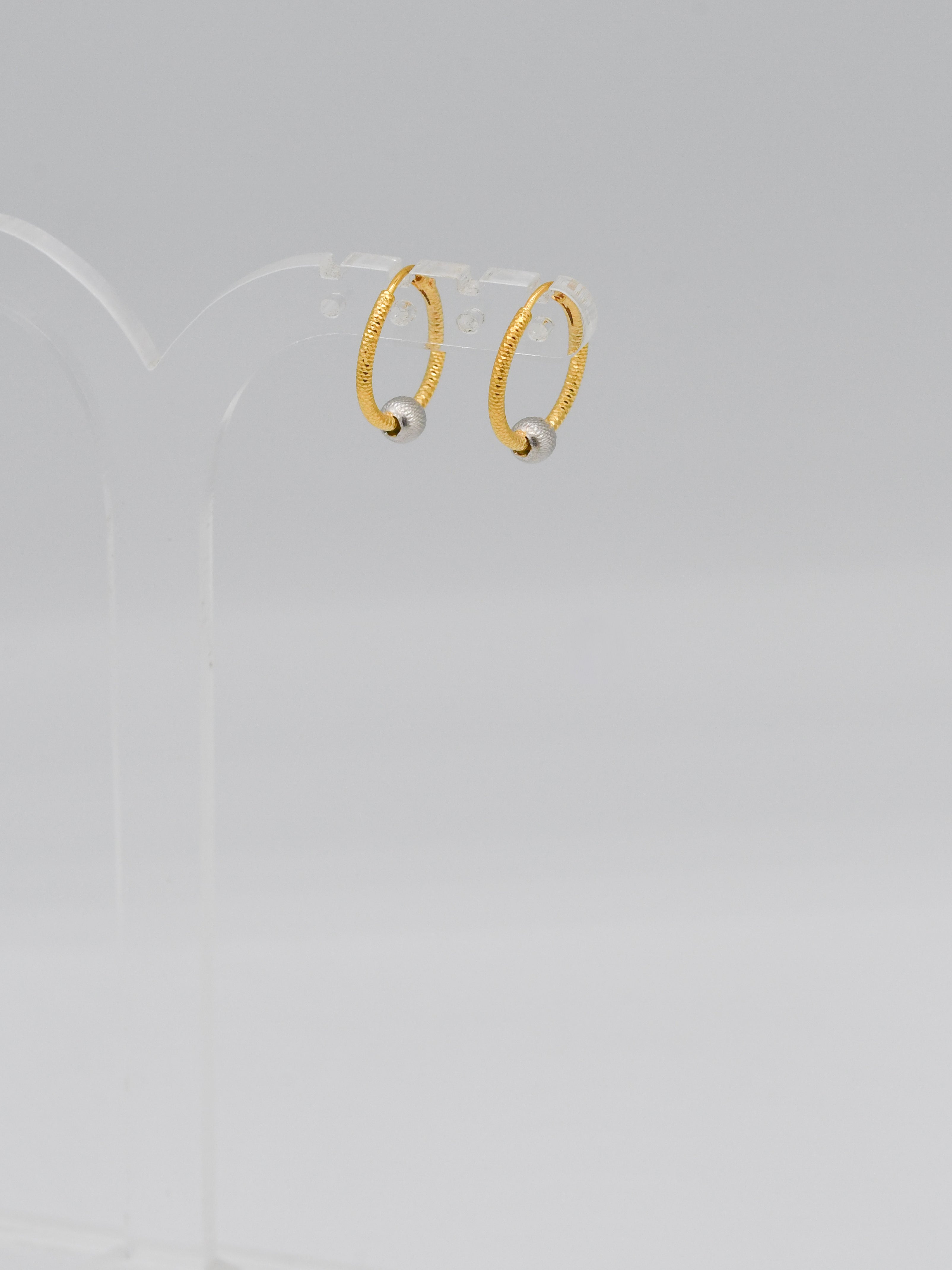 22ct Gold Two Tone Ball Bali