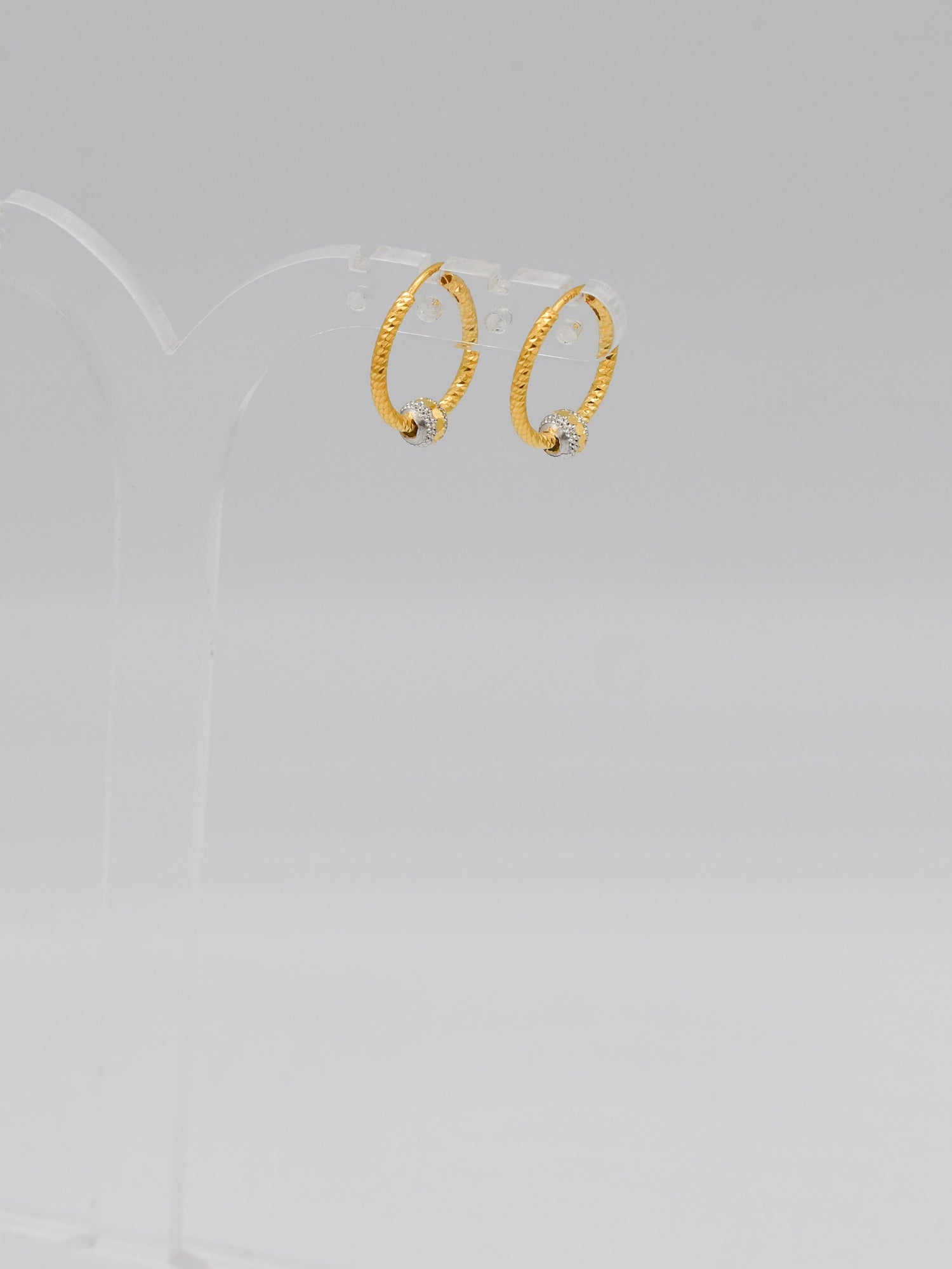 22ct Gold Two Tone Ball Bali