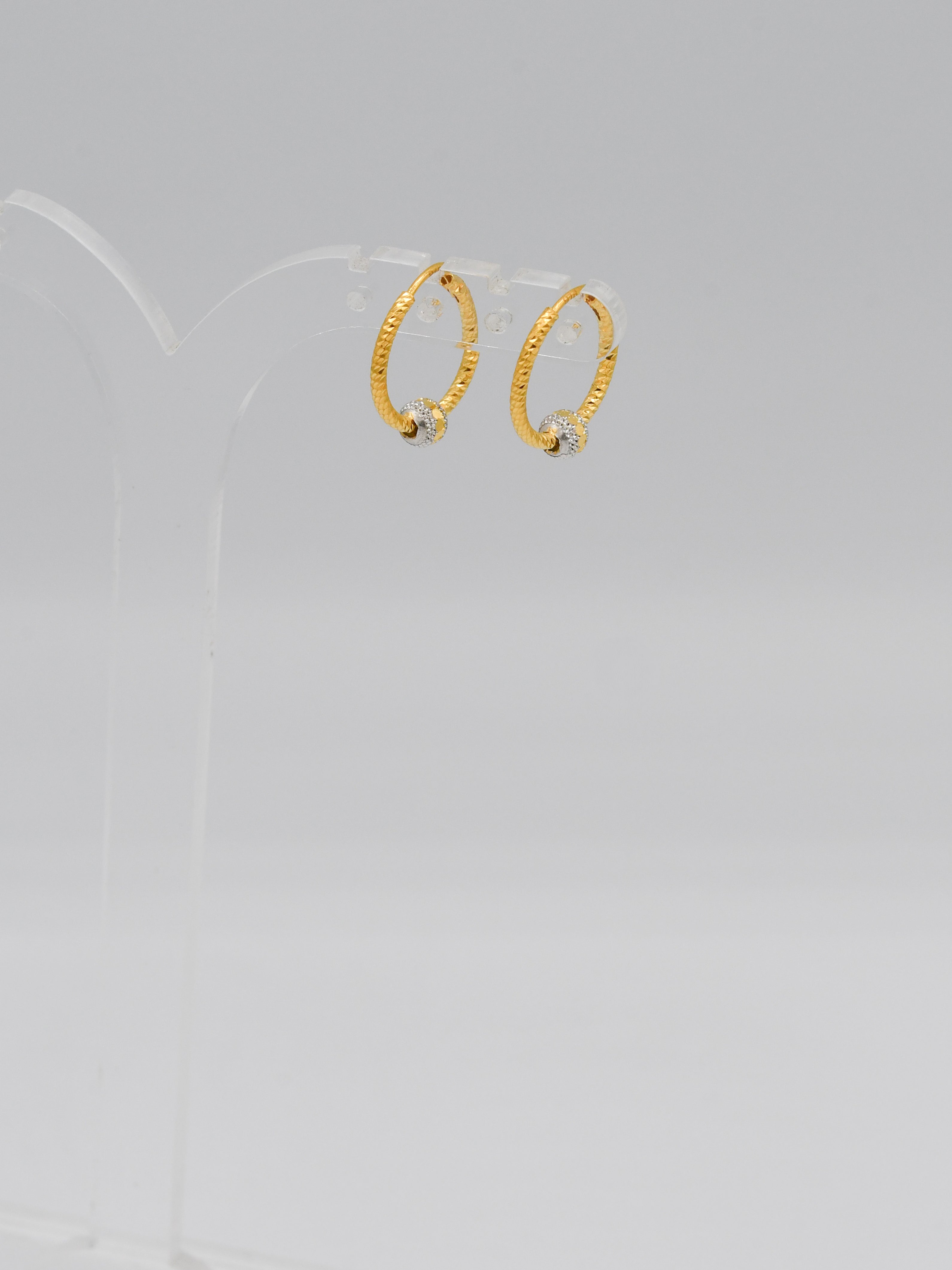 22ct Gold Two Tone Ball Bali