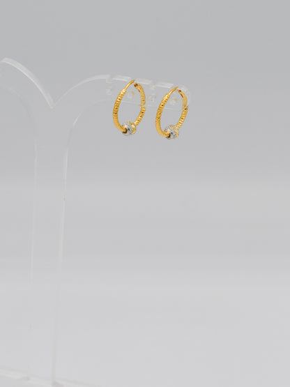 22ct Gold Two Tone Ball Bali